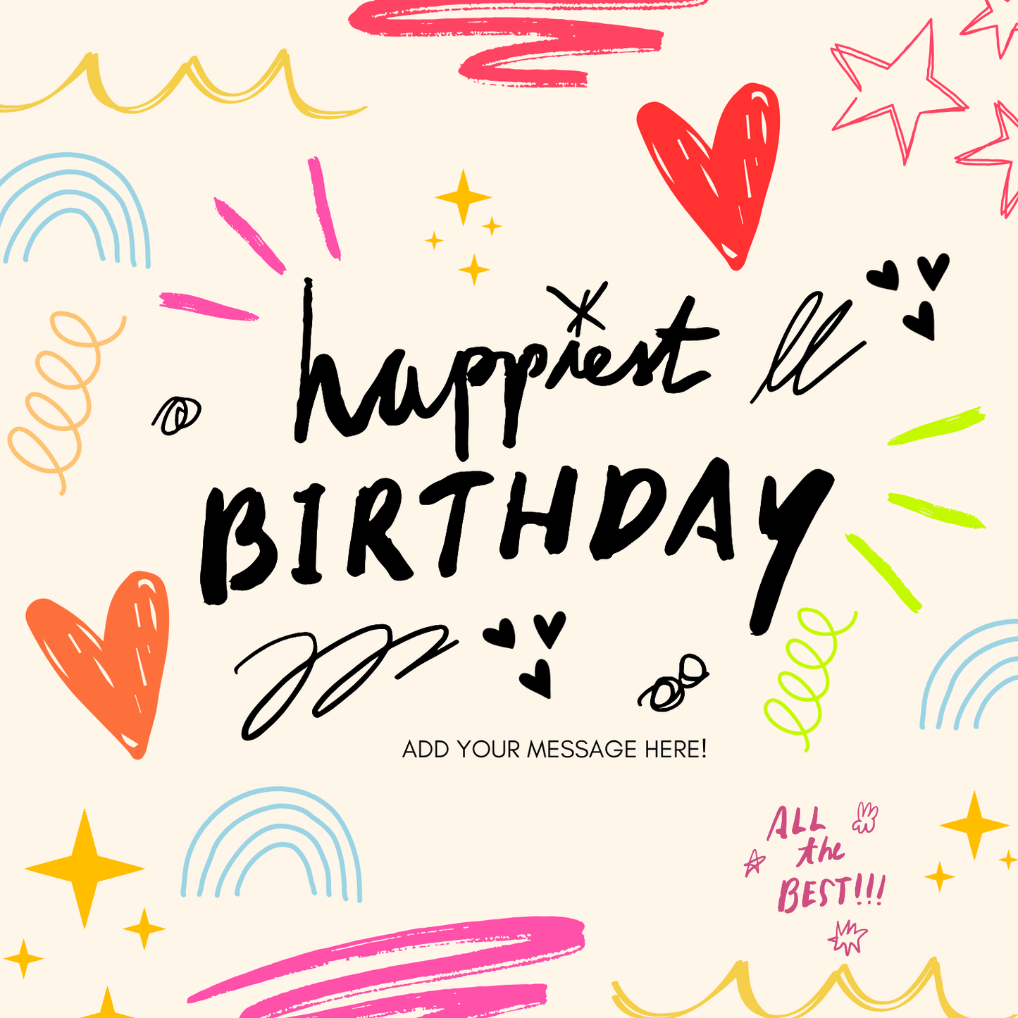 Vibrant Birthday Gift Card