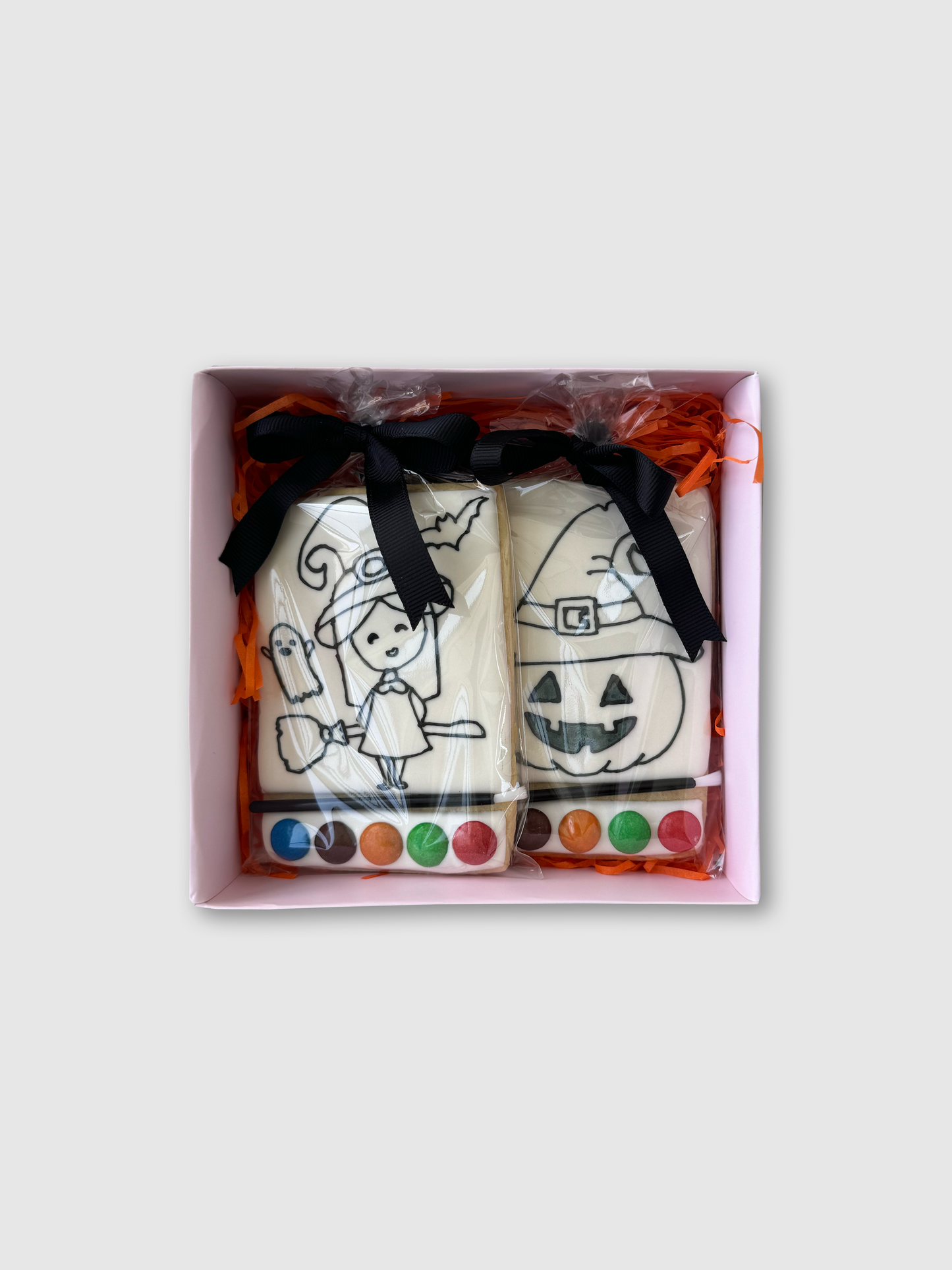 Halloween Paint Your Own Cookie - Witch & Pumpkin