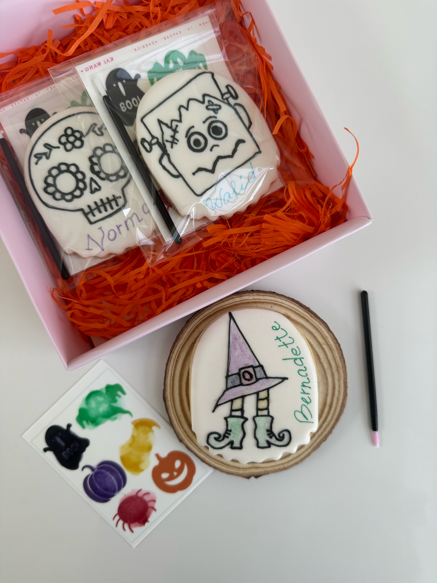 Halloween - Paint Your Own Customizable Set of 4