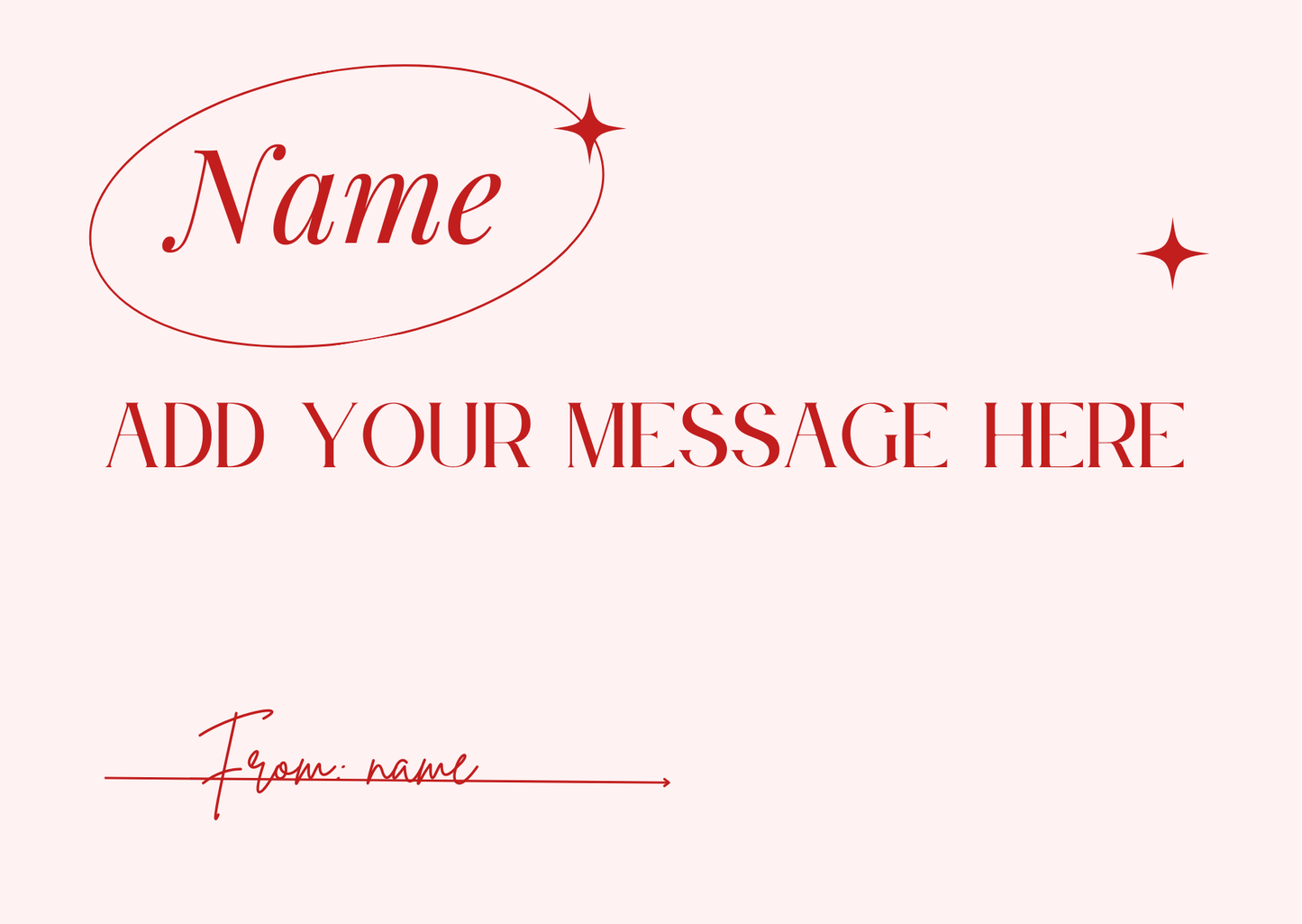 Pink & Red Love Card