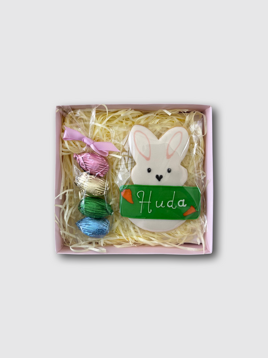 Personalized Easter Cookie With Chocolate