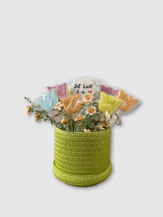 Flower Bouquet Basket - Customizable