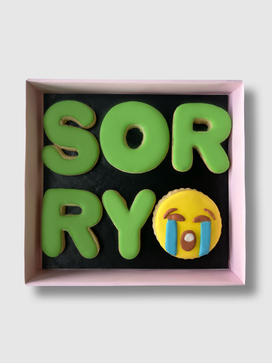 "Sorry" Cookie Box